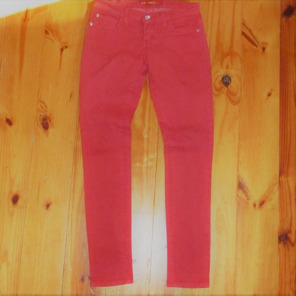 Stretchy Red Skinny Jeans - Picture 1 of 3